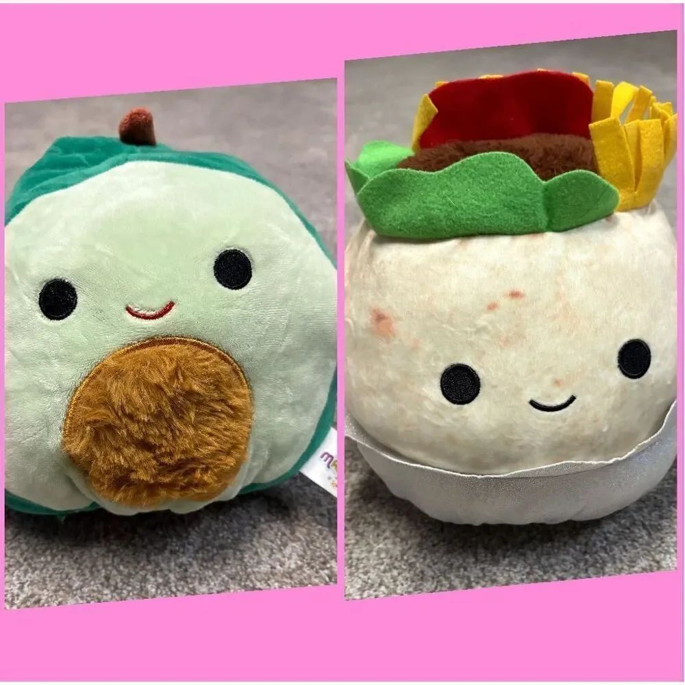 Squishmallows Flip A Mallows Avacado Burrito 8”